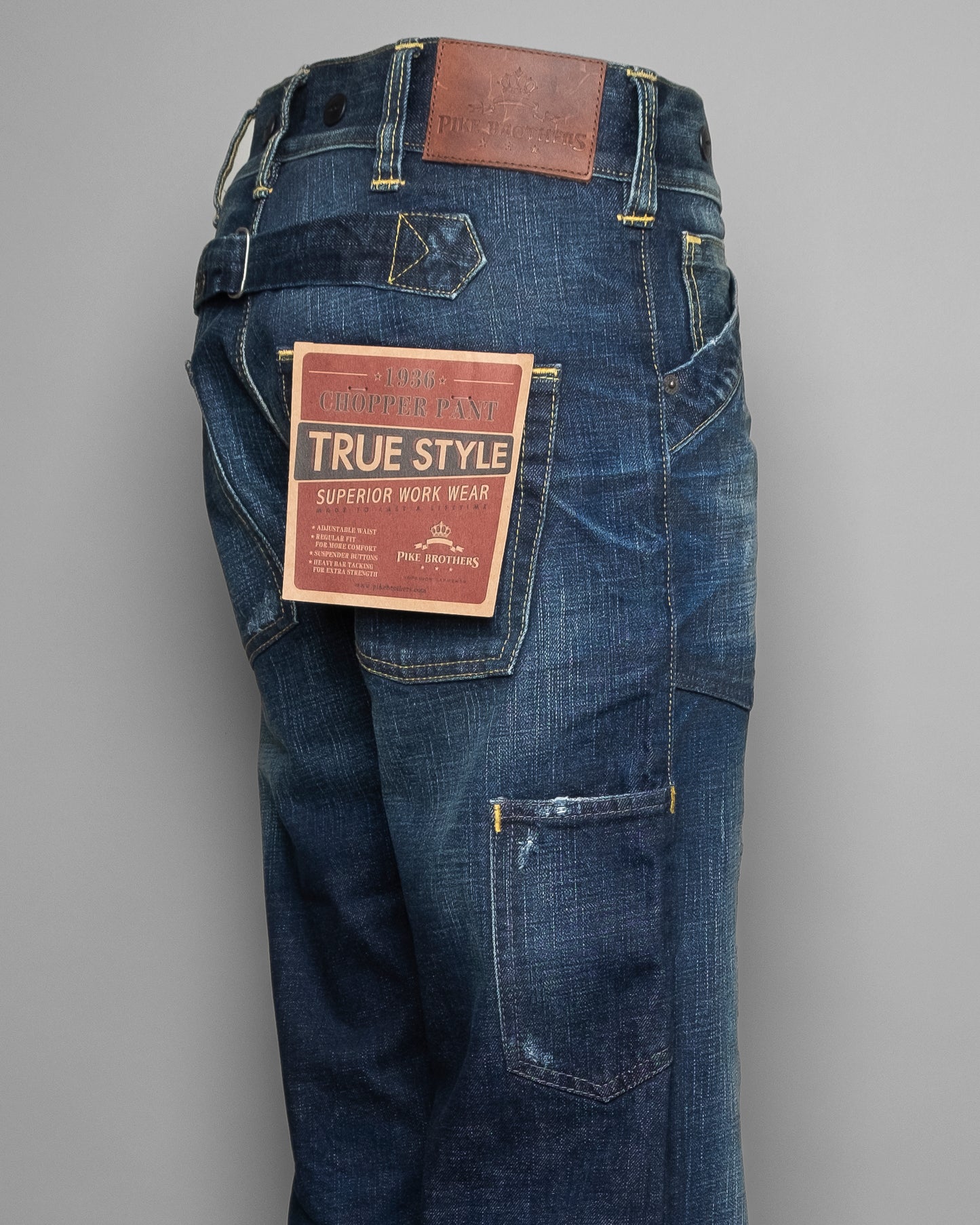 PIKE BROTHERS - 1936 CHOPPER PANT 15oz 206 RINSE